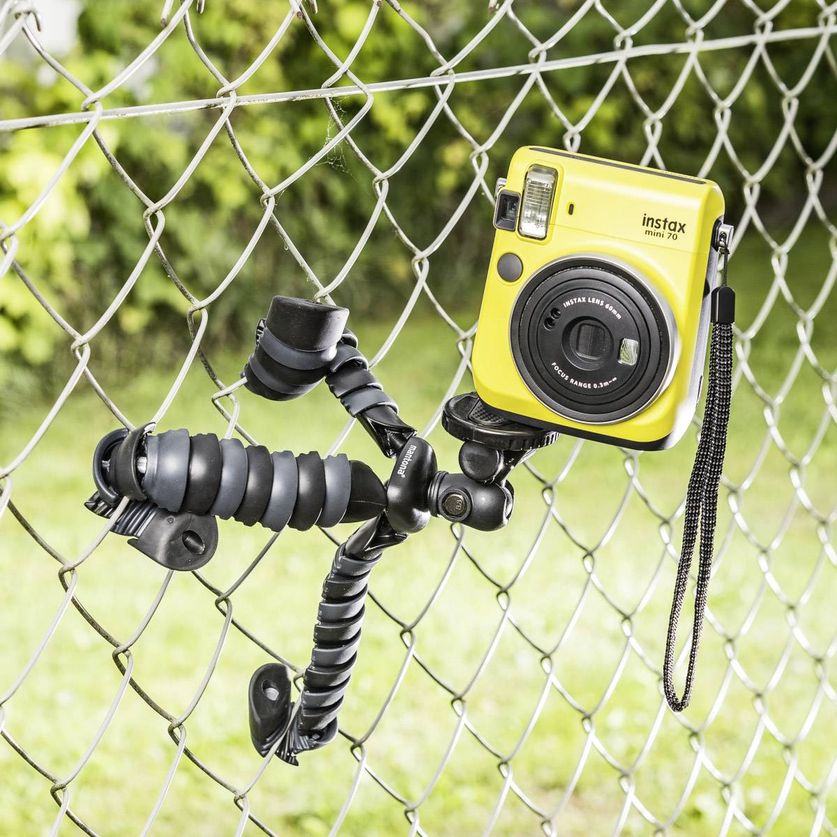 Mantona Armadillo Spezialstativ 1/4 Zoll Arbeitshöhe=12.5 - 28 cm Schwarz, Grau Für Smartphones und GoPro, Wasserwaage-7