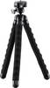 Mantona Flex Spezialstativ 1/4 Zoll Arbeitshöhe=10 - 27 cm Schwarz Für Smartphones und GoPro