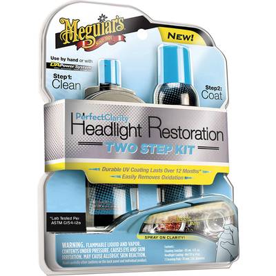 Meguiars Prefect Clarity Headlight Restoration Kit G2000 Scheinwerfer Aufbereitungs-Set 1 Set