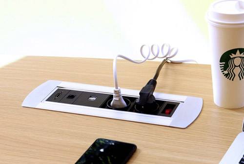 Einbausteckdose mit USB-Anschluss