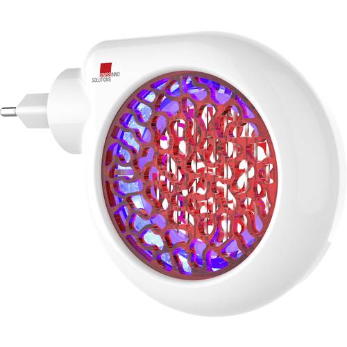 Swissinno Premium Mini 3W 1 243 001 UV-Insektenfänger UV-Licht, Stromgitter 3 W (L x B x H) 145 x 35 x 100 mm Weiß, Rot ...