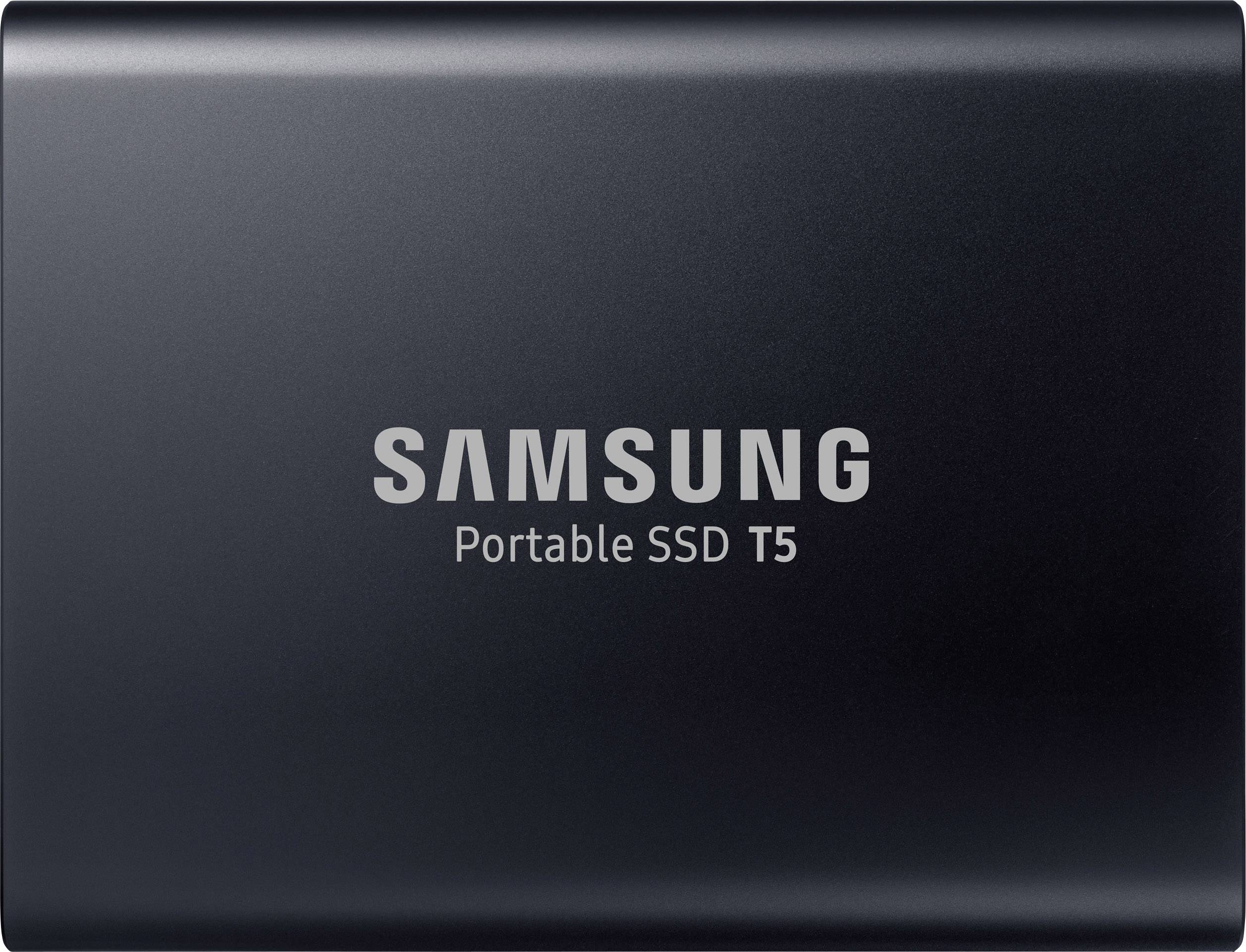 Samsung Portable T5 2 TB Externe SSD USB-A (USB 3.2 Gen 2) Deep Black MU-PA2T0B/EU-3
