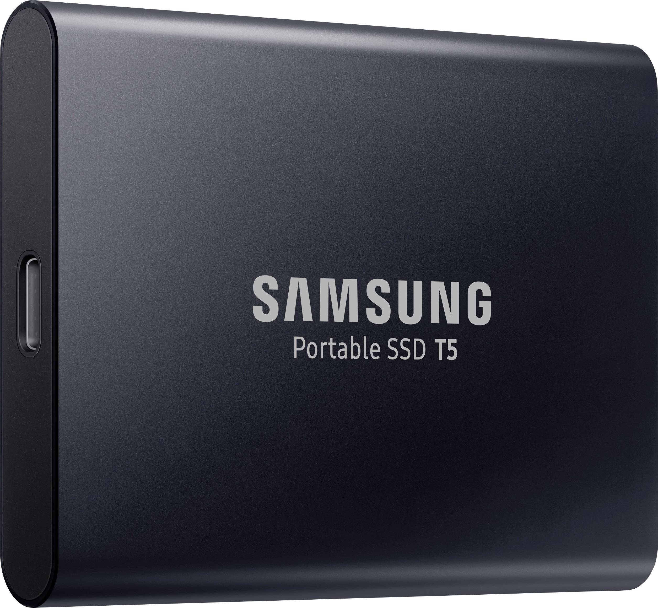 Samsung Portable T5 Externe SSD Festplatte 2 TB Deep Black USB-C™ USB 3 ...