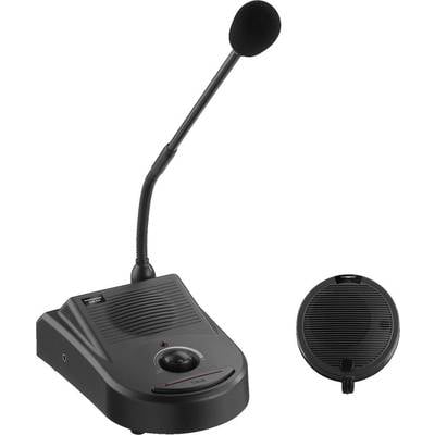 Monacor ICM-20H Stand Sprach-Mikrofon Übertragungsart (Details):Kabelgebunden inkl. Windschutz