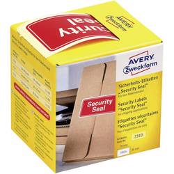 Image of Avery-Zweckform 7310 Etiketten Rolle 78 x 38 mm VOID-Folie Rot 100 St. Sicherheits-Etiketten