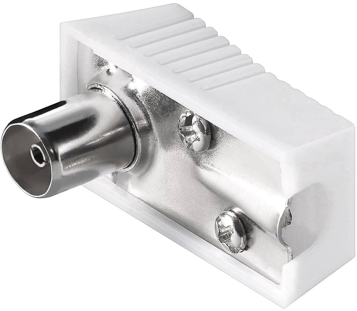 Antennen-Winkelstecker Set 1x Koaxstecker 1x Koaxkupplung 90° Antennenstecker