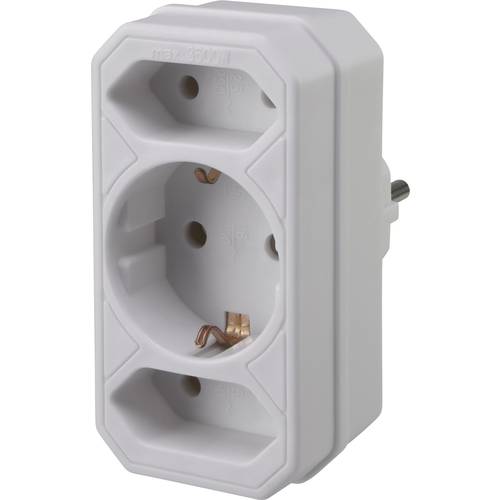 Sygonix SY-5044474 1 Stück Steckdosen-Verteiler Weiß