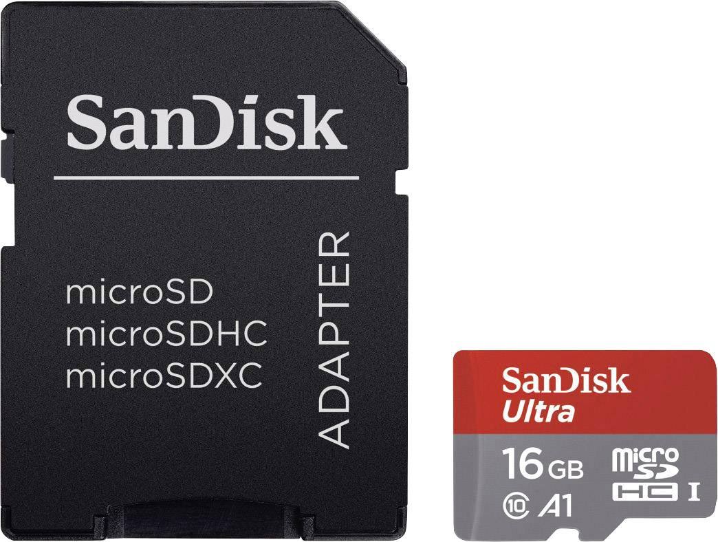 SanDisk Speicherkarte mSDHC Ultra SDSQUAR-016G-GN6MA 16GB Mobile