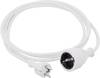 HAWA 1008290 Strom Verlängerungskabel 16 A Weiß 3.00 m H05VV-F 3G 1,5 mm²