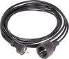 HAWA 1008294 Strom Verlängerungskabel 16 A Schwarz 5.00 m H05VV-F 3G 1,5 mm²