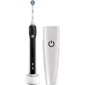 Oral B Pro 750 Cross Action Elektrische Zahnbürste Rotierend Oszilierend Pulsieren Schwarz Weiß Kaufen