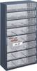 Kleinteilemagazin B306xT150xH552mm galvanisiertes Stahlbl.24 Schubl.PP