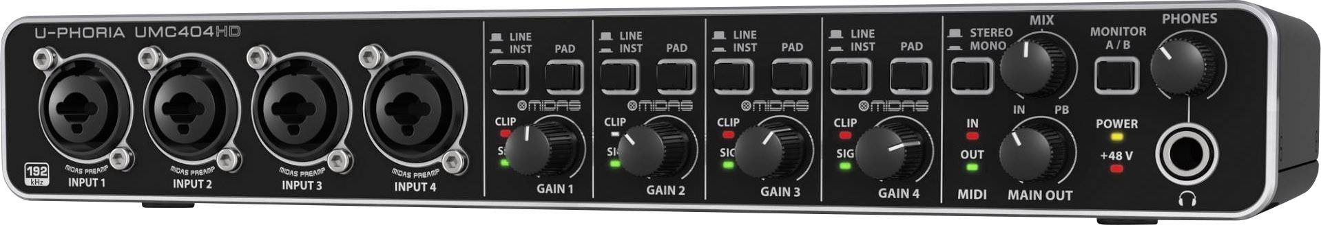 U-PHORIA UMC404HD - Audio-Schnittstelle-2