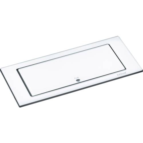 EVOline 1592.7100.1800 Einbau-Steckdosenleiste 2fach Glas matt Schutzkontakt 1 St.