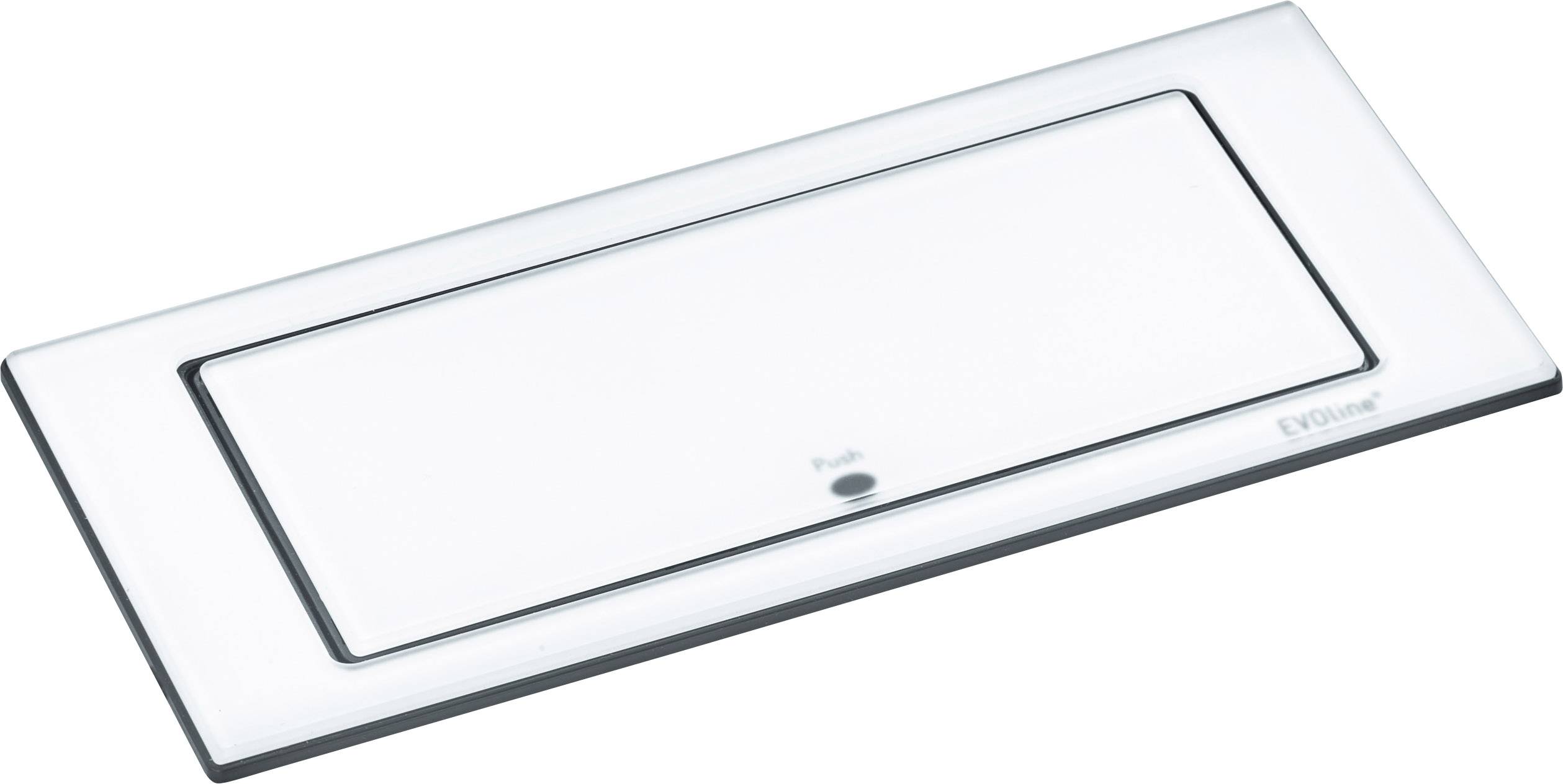 EVOline 1592.7100.2200 Einbau-Steckdosenleiste Glas matt Schutzkontakt 1 St.