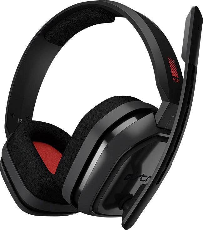 Astro A10 Over Ear Headset kabelgebunden Stereo Grau, Rot Lautstärkeregelung, Mikrofon-Stummschaltung Gaming-2