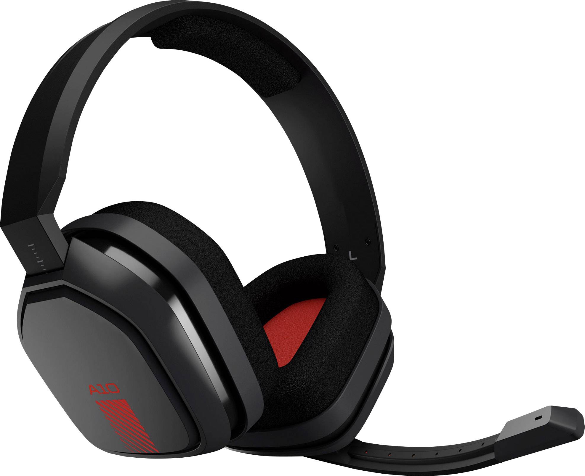 Astro A10 Over Ear Headset kabelgebunden Stereo Grau, Rot Lautstärkeregelung, Mikrofon-Stummschaltung Gaming-3