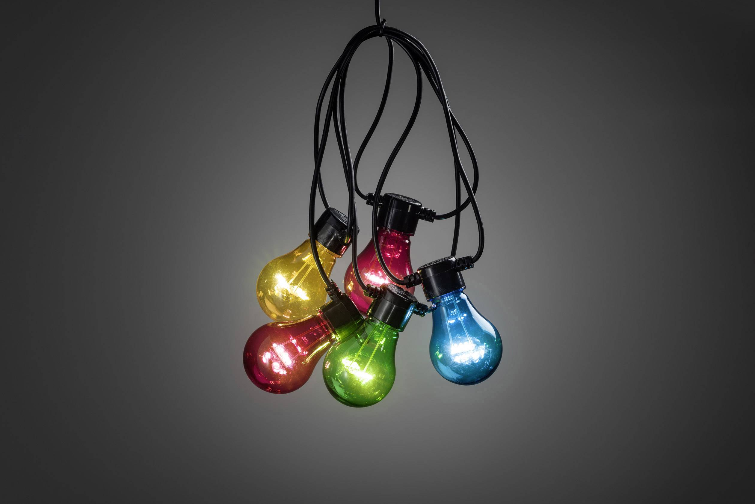 Bunte Outdoor-Lichterkette