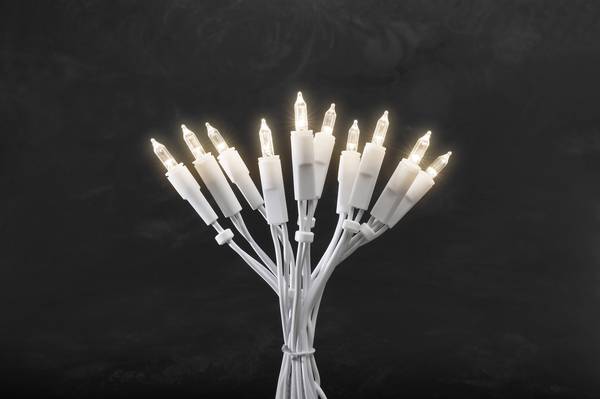 Konstsmide 6302-102 Mini-Lichterkette  Innen EEK: G (A - G) netzbetrieben Anzahl Leuchtmittel 35 LED Warmweiß Beleuchtete Länge: 5.1 m mit Schalter