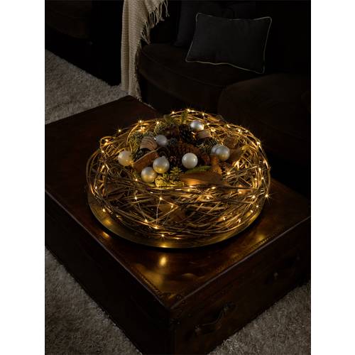 Thumbnail - Konstsmide 6387-890 Motiv-Lichterkette Tropfen Innen EEK: E (A - G) netzbetrieben Anzahl Leuchtmittel 100 LED Bernstein ...