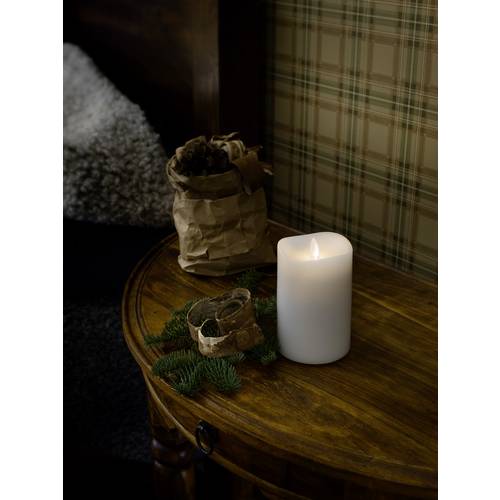 Konstsmide 1860-100 LED-Kerze Weiß Warmweiß (Ø x H) 9 cm x 13 cm