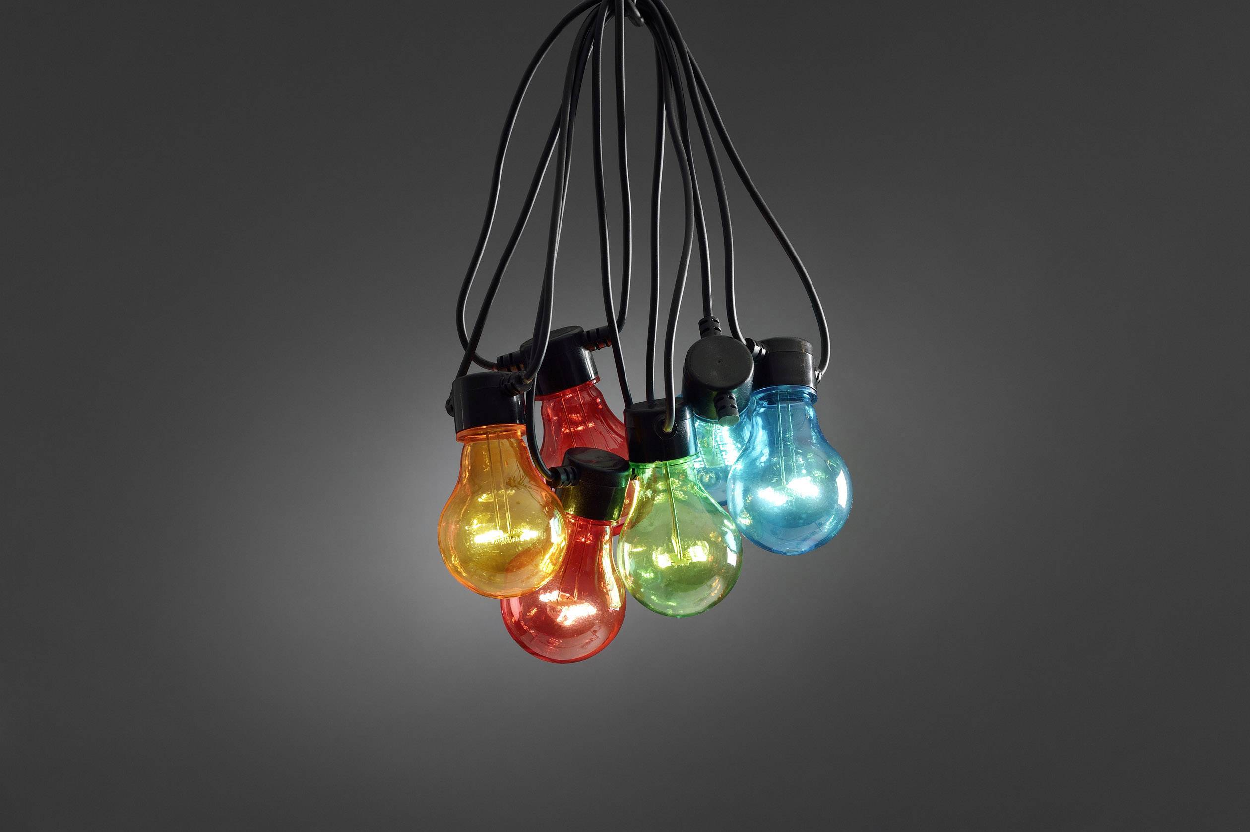 Konstsmide 2379-500 Party-Lichterkette Außen netzbetrieben Anzahl Leuchtmittel 180 LED Warmweiß Beleuchtete Länge: 9.5 m-1