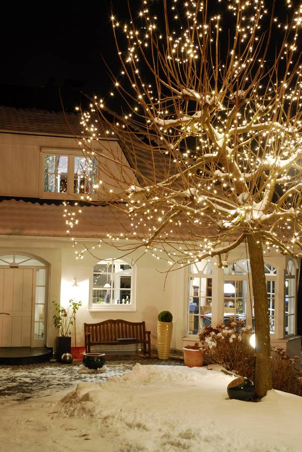 Konstsmide 6080-100 Mini-Lichterkette  Außen EEK: G (A - G) netzbetrieben Anzahl Leuchtmittel 304 LED Warmweiß Beleuchtete Länge: 45.45 m