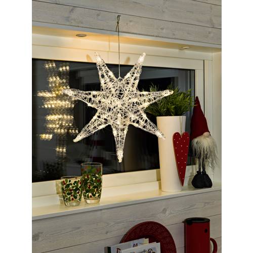 Konstsmide 6110-103 Stern Warmweiß LED Farblos EEK: F (A - G)