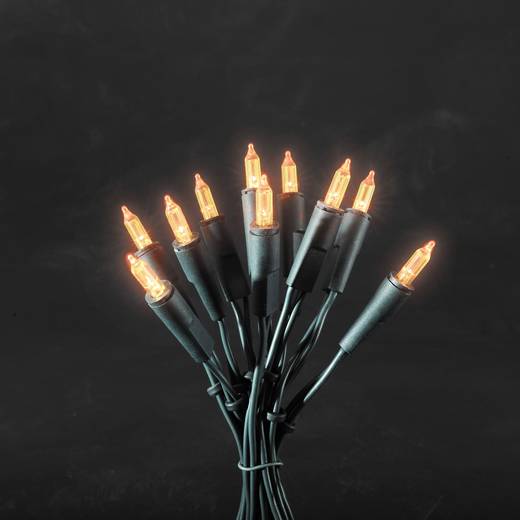 MiniLichterkette Innen netzbetrieben 35 LED Orange Beleuchtete Länge