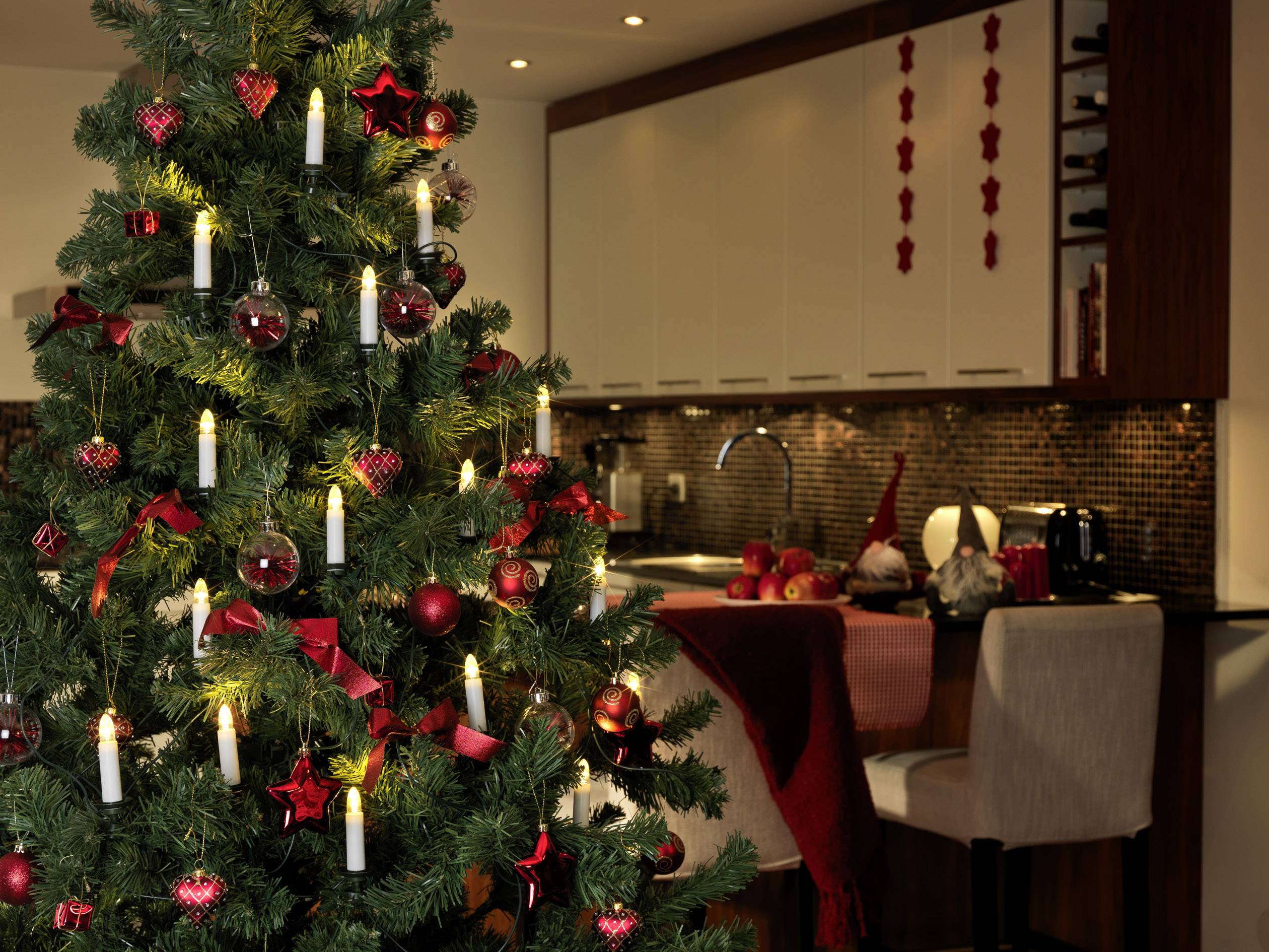 Konstsmide 2010-020 Weihnachtsbaum-Beleuchtung Innen netzbetrieben Anzahl Leuchtmittel 16 LED Warmweiß Beleuchtete Länge-1