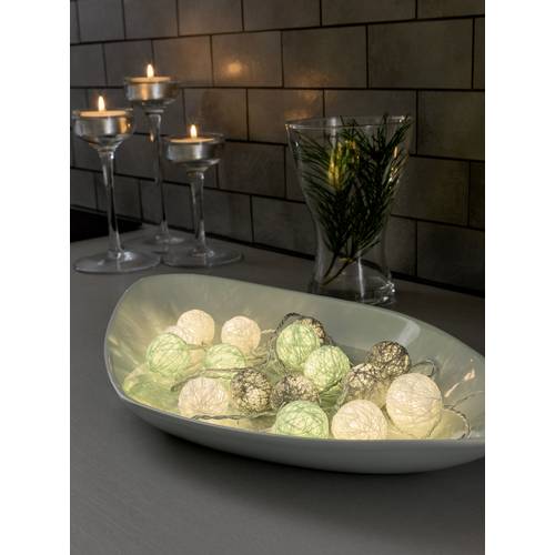 Konstsmide 3135-543 Motiv-Lichterkette Kugel Innen netzbetrieben Anzahl Leuchtmittel 16 LED Warmweiß Beleuchtete Länge: ...