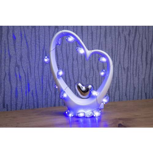 Konstsmide 3155-403 Motiv-Lichterkette Innen batteriebetrieben Anzahl Leuchtmittel 20 LED Blau Beleuchtete Länge: 1.9 m