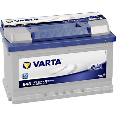Varta Automotive Blue Dynamic Autobatterie 12 V 72 Ah ETN 572409068  