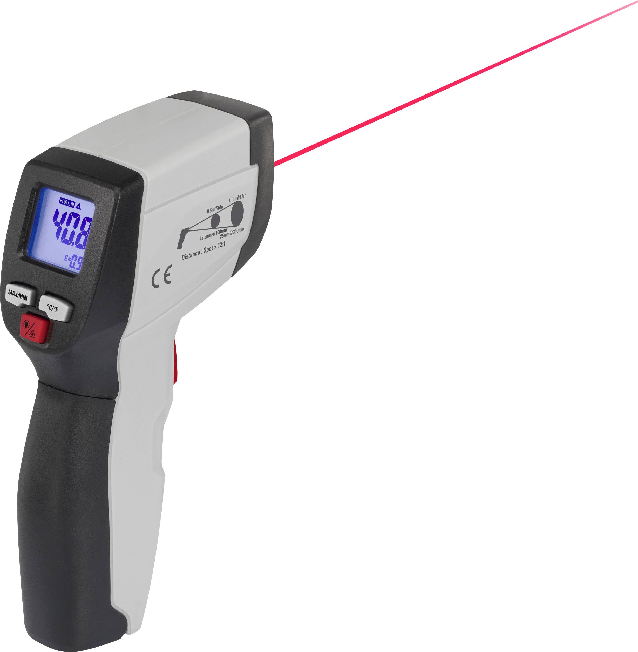VOLTCRAFT IR 500-12S Infrarot-Thermometer Optik 12:1 -50 bis 500 °C