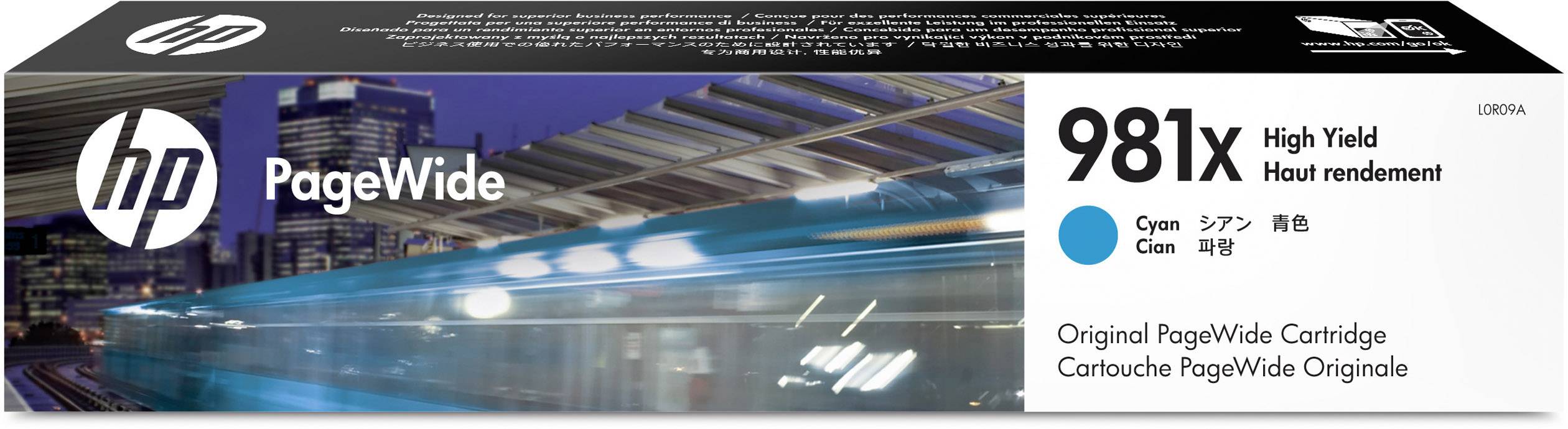 HP Druckerpatrone 981X Original Cyan L0R09A Tinte