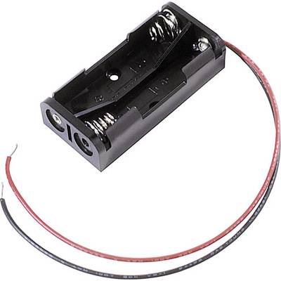 MPD BH2AAAW Batteriehalter 2x Micro (AAA) Kabel (L x B x H) 51 x 25 x 13 mm