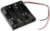 MPD BC4AAAW Batteriehalter 4x Micro (AAA) Kabel (L x B x H) 51 x 48 x 13 mm