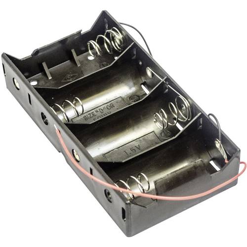 MPD BH4DW Batteriehalter 4x Mono (D) Kabel (L x B x H) 138 x 72 x 29 mm