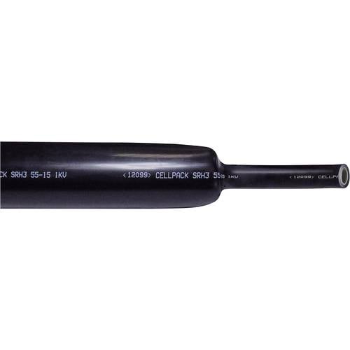 CellPack 127417 Schrumpfschlauch mit Kleber Schwarz 12 mm 3 mm Schrumpfrate:3:1 1 St.