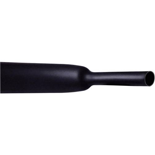 CellPack 145122 Schrumpfschlauch ohne Kleber Schwarz 2.40 mm 1.20 mm Schrumpfrate:2:1 1 m