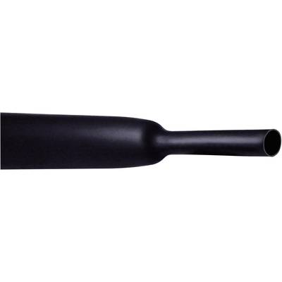 CellPack 145121 Schrumpfschlauch ohne Kleber Schwarz 1.60 mm 0.80 mm Schrumpfrate:2:1 1 m