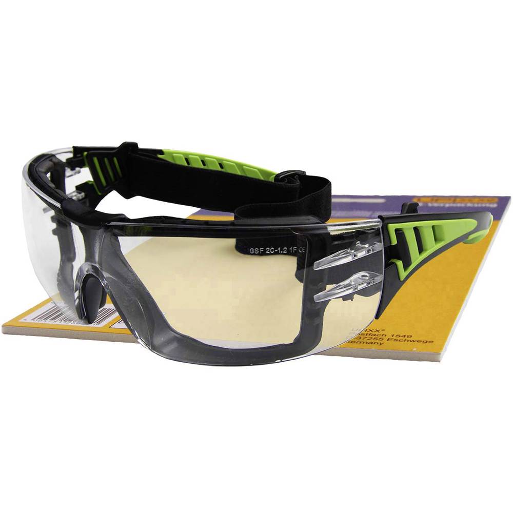 L+D Upixx Green Vision 26792SB Veiligheidsbril Zwart, Groen