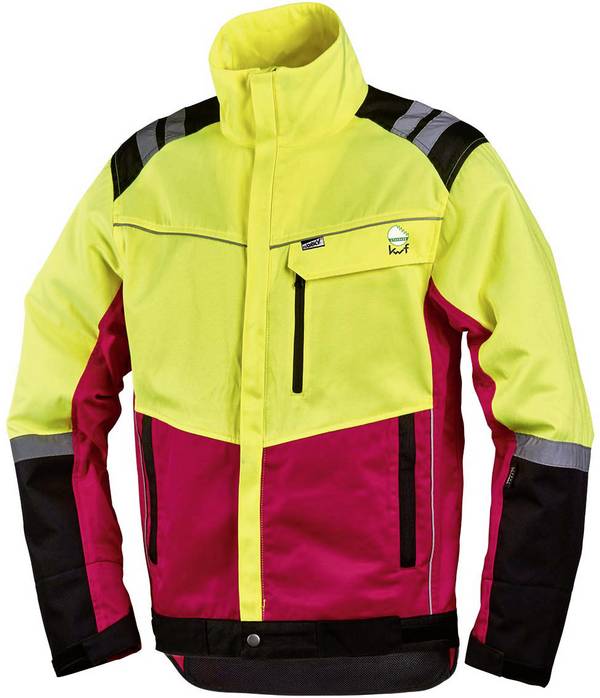 Forstschutzjacke Komfort Gr.M neongelb/rot