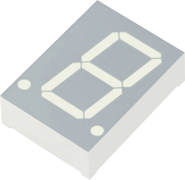 Kingbright 7-Segment-Anzeige Rot  20 mm 2 V Ziffernanzahl: 1 SC08-11EWA