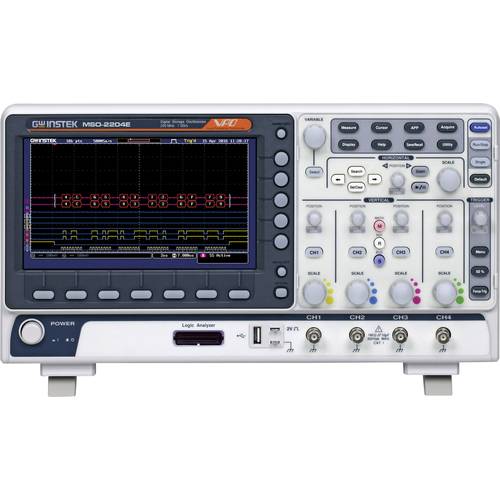 GW Instek MSO-2204E Digital-Oszilloskop kalibriert (ISO) 200 MHz 20-Kanal 1 GSa/s 10 Mpts 8 Bit Digital-Speicher (DSO), ...