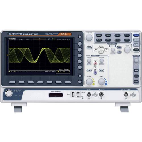 GW Instek MSO-2202EA Digital-Oszilloskop 200 MHz 1 GSa/s 10 Mpts 8 Bit Digital-Speicher (DSO), Mixed-Signal (MSO), Logic...