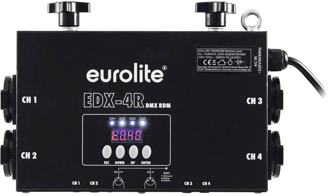 Eurolite EDX-4RT DMX RDM Truss Dimmer Pack Dimmer