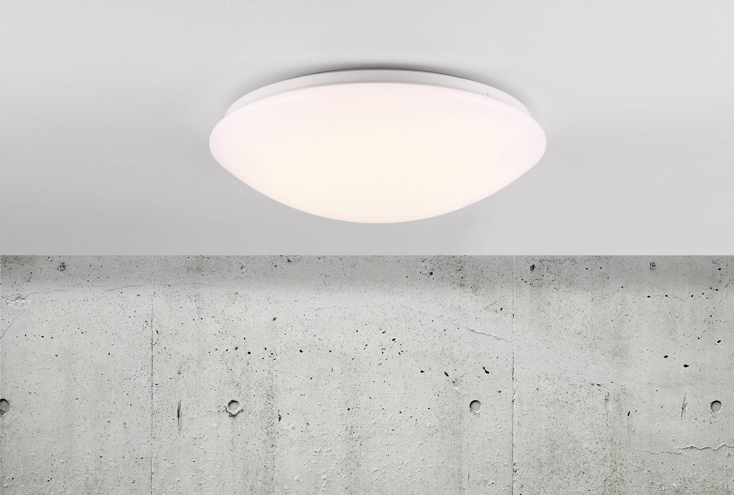 NORDLUX LED-Außendeckenleuchte mit Bewegungsmelder 18 W Warm-Weiß Nordlux 45386501 Ask Weiß