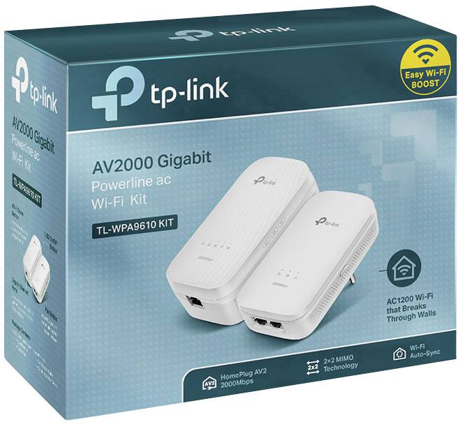 TP-LINK TL-WPA9610 KIT - AV2000-AC1200 Powerline WLAN Network Kit TL-WPA9610 KIT 2000 MBit/s-1