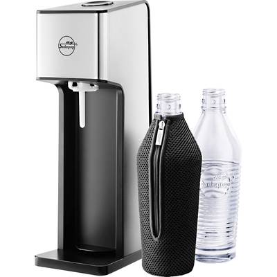 Sodapop Wassersprudler Wassersprudler Sharon Silber, Schwarz inkl. 2 Glasflaschen, und 1 CO2-Zylinder